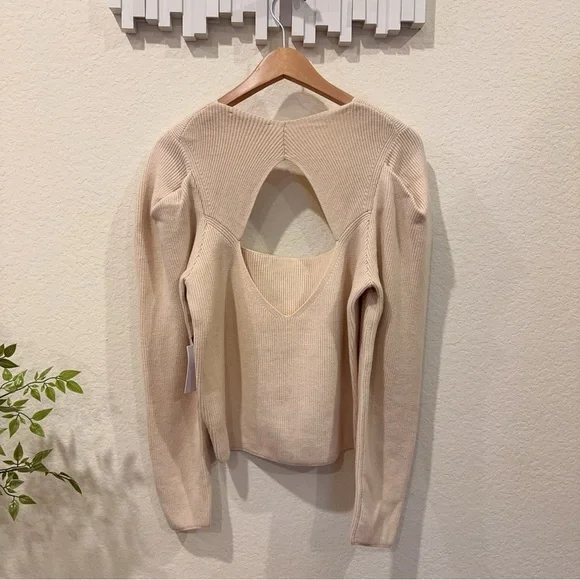 ASTR the Label Catalina Pullover Sweater Top in Cream NWT Size XL - Picture 7 of 7